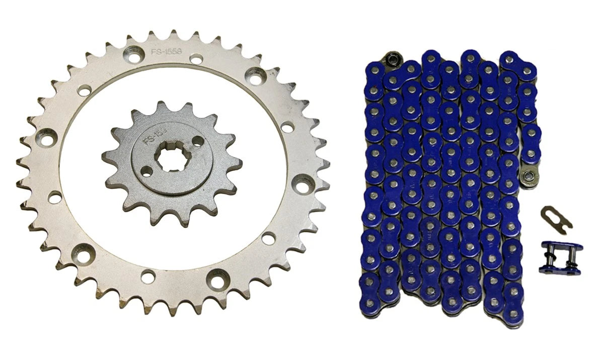 Blue 520x94 Drive Chain & 14/40 Sprockets for Yamaha Blaster 200 (1988–2006)