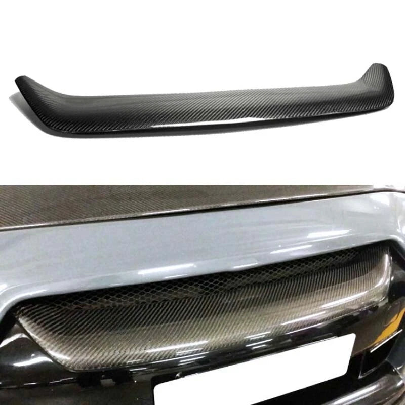 Real Carbon Fiber Front Grill Air Vent Trim For Nissan GT-R R35 2008-2010