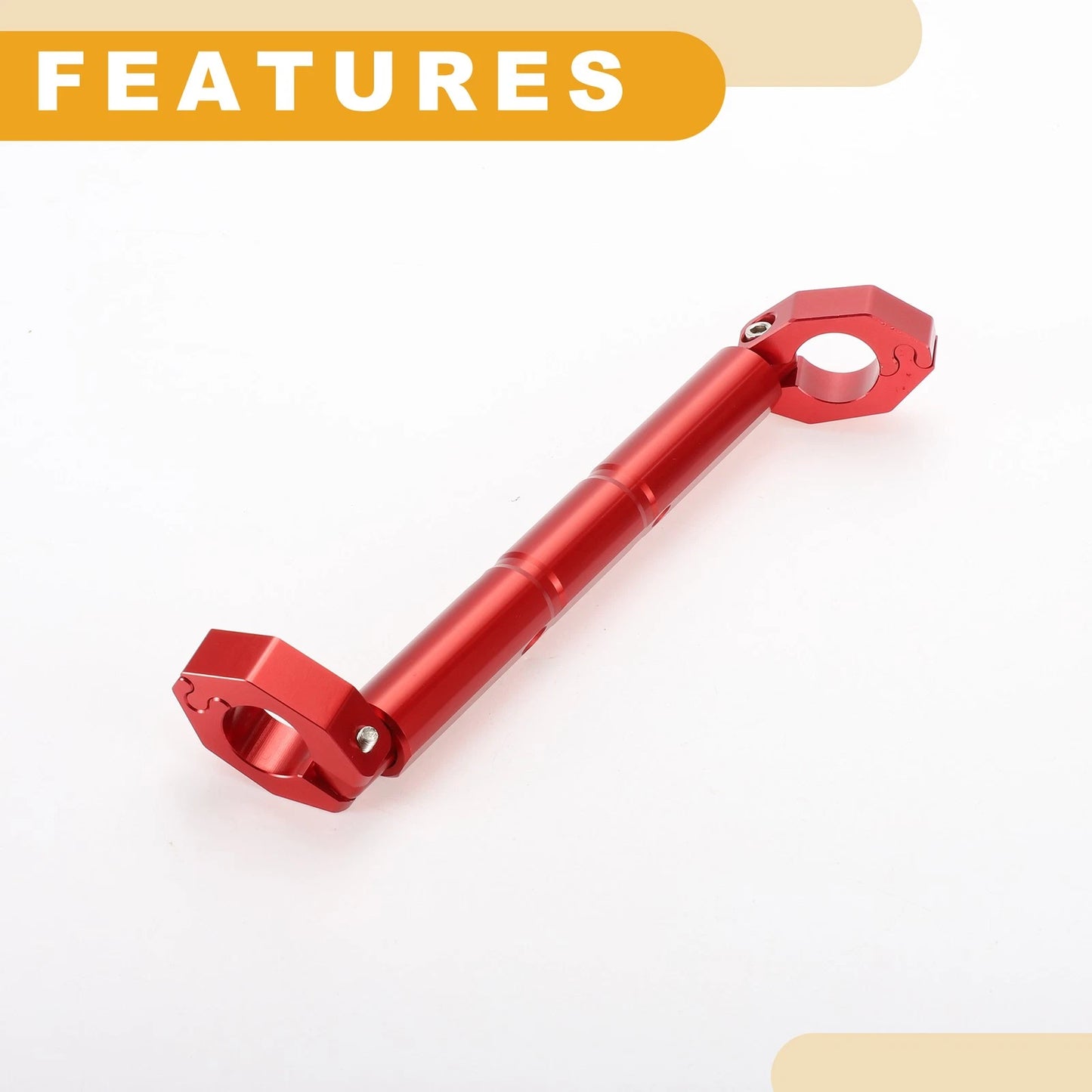 1 Set Universal Balance Bar for Motorcycle Handlebar Aluminum Alloy Red