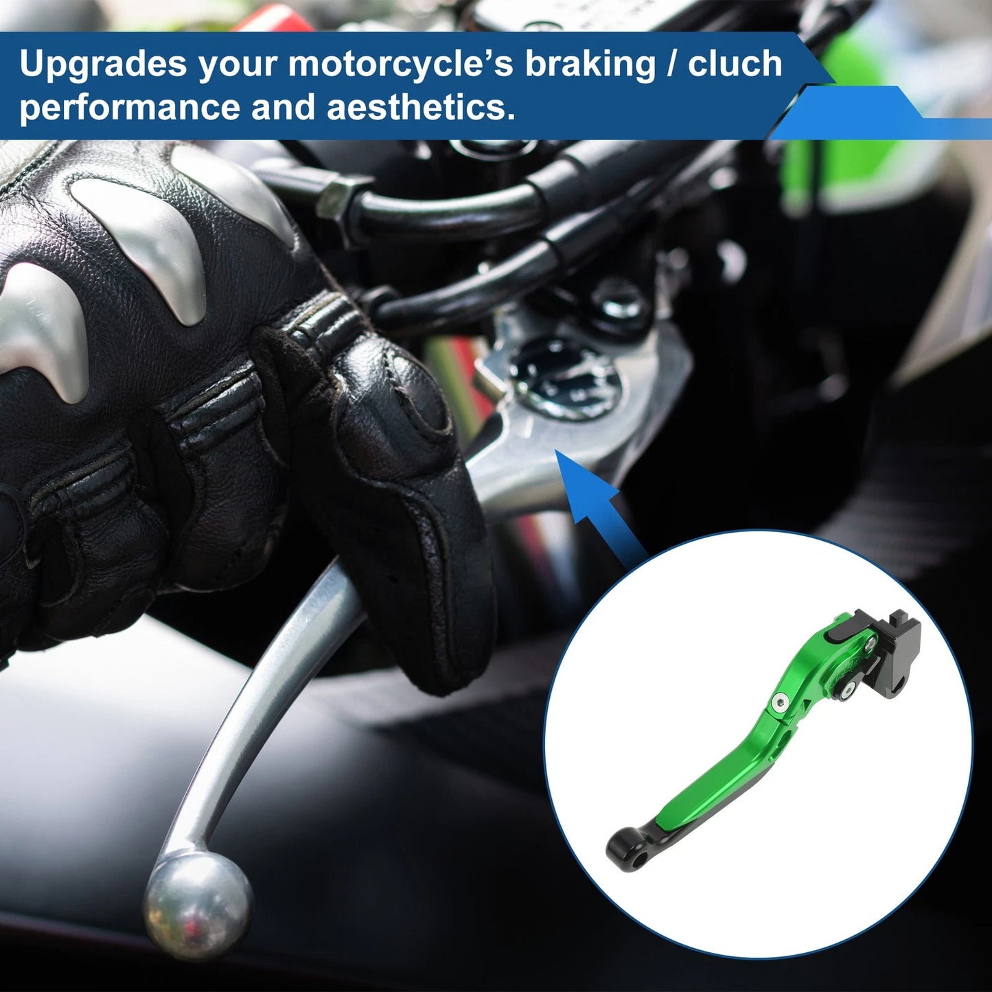 2 x Adjustable Short Long Brake Clutch Levers for Kawasaki Z650 (2017–2023)