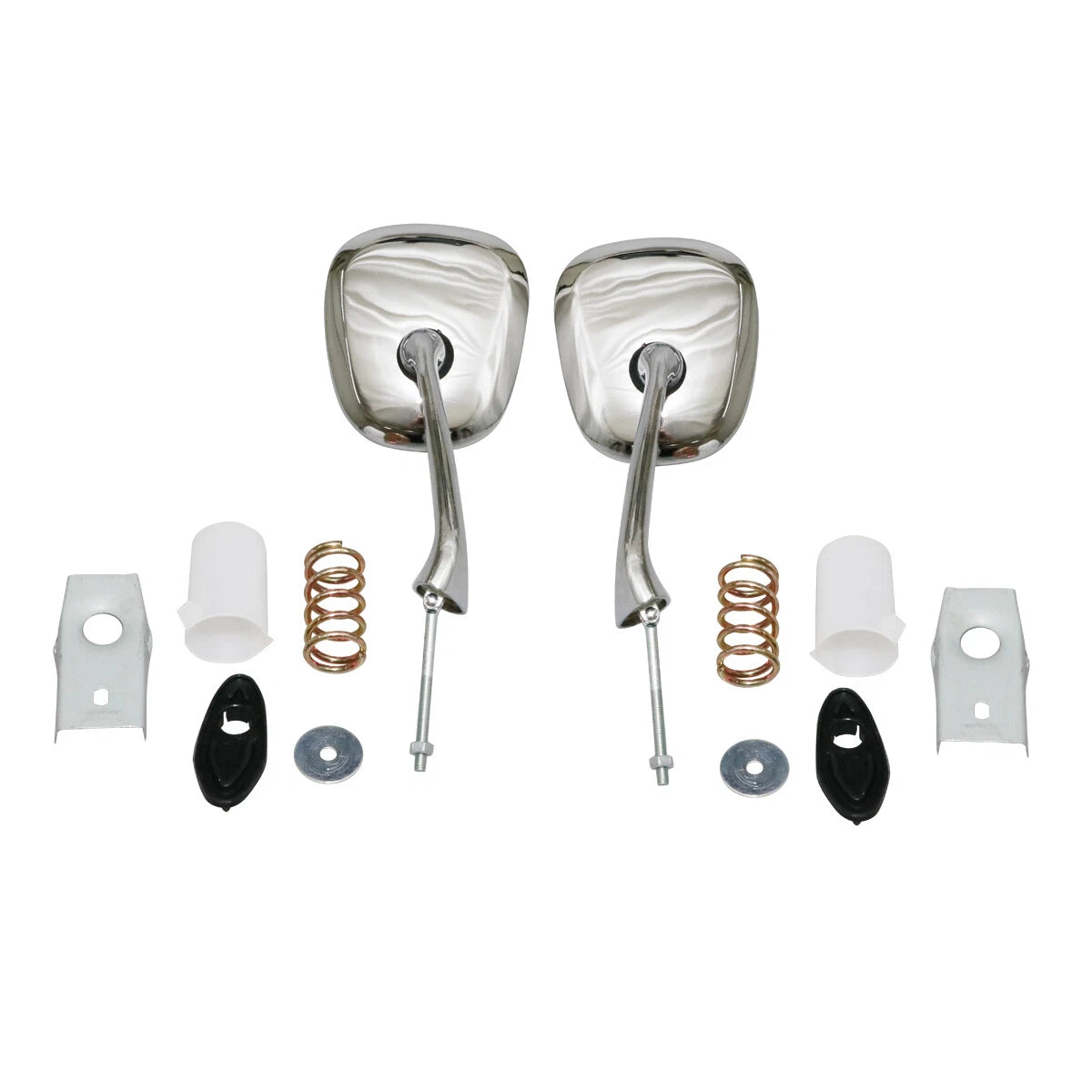 Chrome Steel Fender Mirror x2 for Hino Contessa PC/PD 900/1300 1961-1967