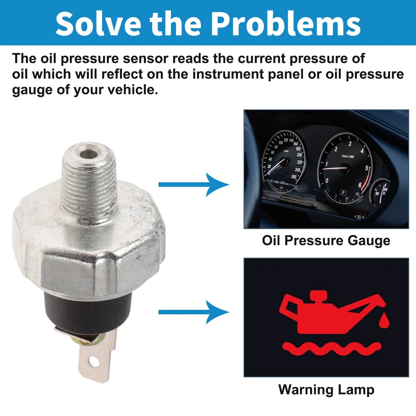 Engine Oil Pressure Sensor for KIA RIO (2007-2011) 1.6L