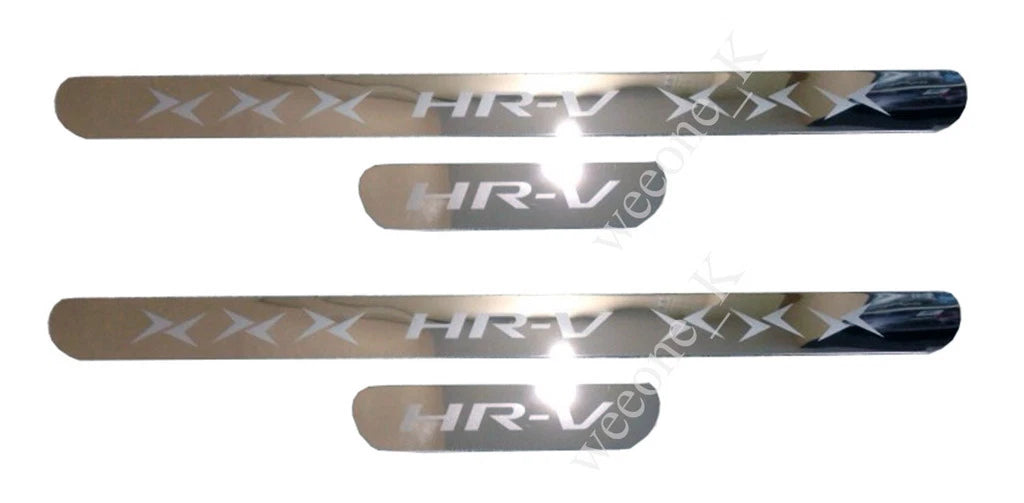 4 Door Sill Scuff Plates Stainless Steel for Honda HR-V / Vezel (2015-2016)