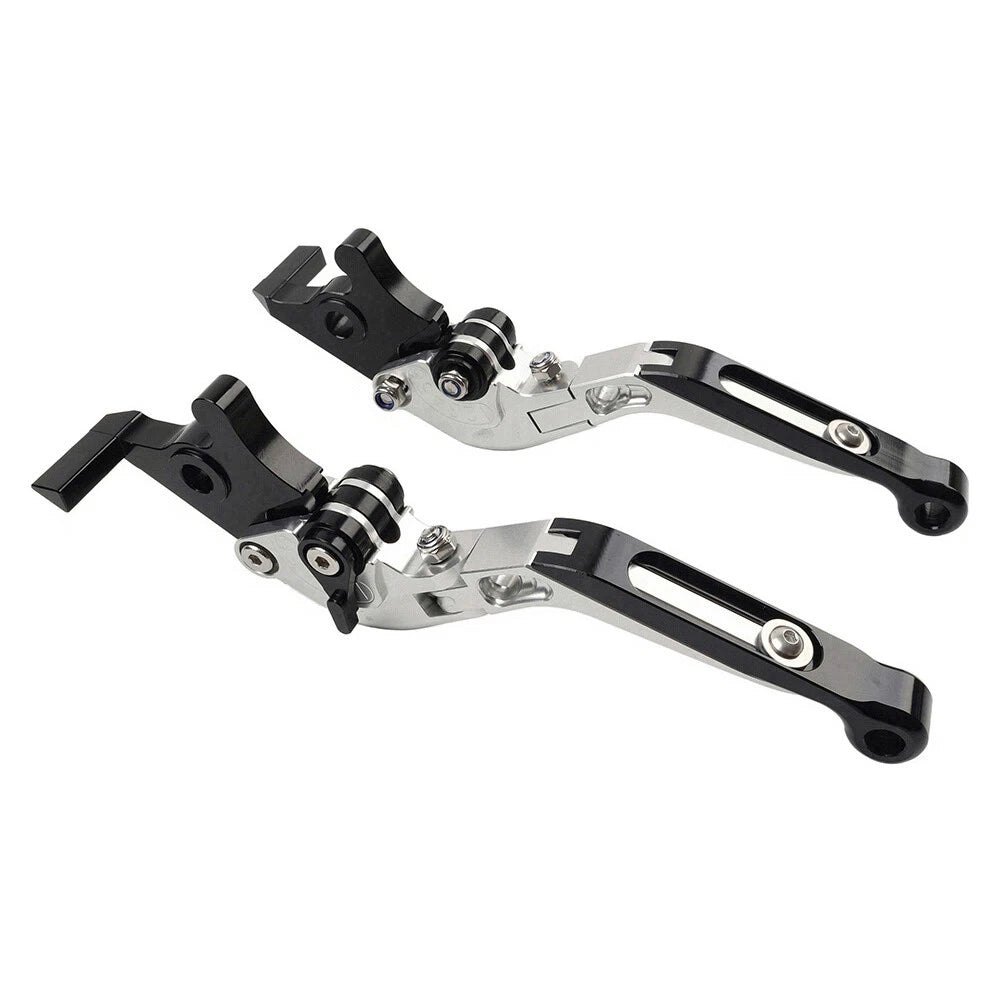 CNC Silver Extendable Brake Clutch Levers for Yamaha YZF R1 R1M R1S R6 MT-09 (2015-2023)