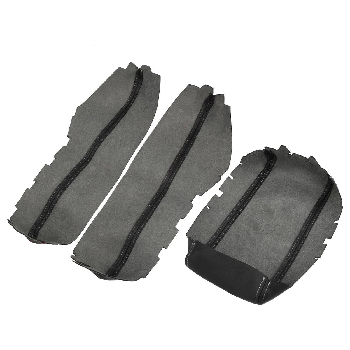 3 Pcs Armrest Covers for Honda Civic 10th Gen 2016-2020 Black & White Line
