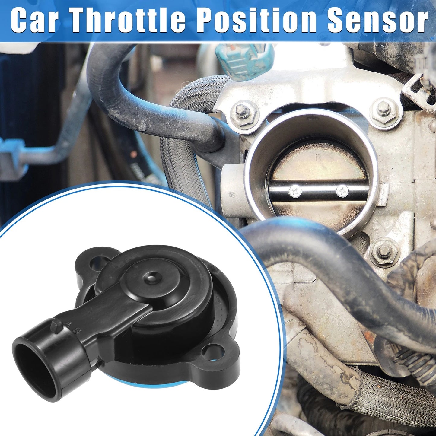Throttle Position Sensor for Chevrolet GMC Black with Gasket