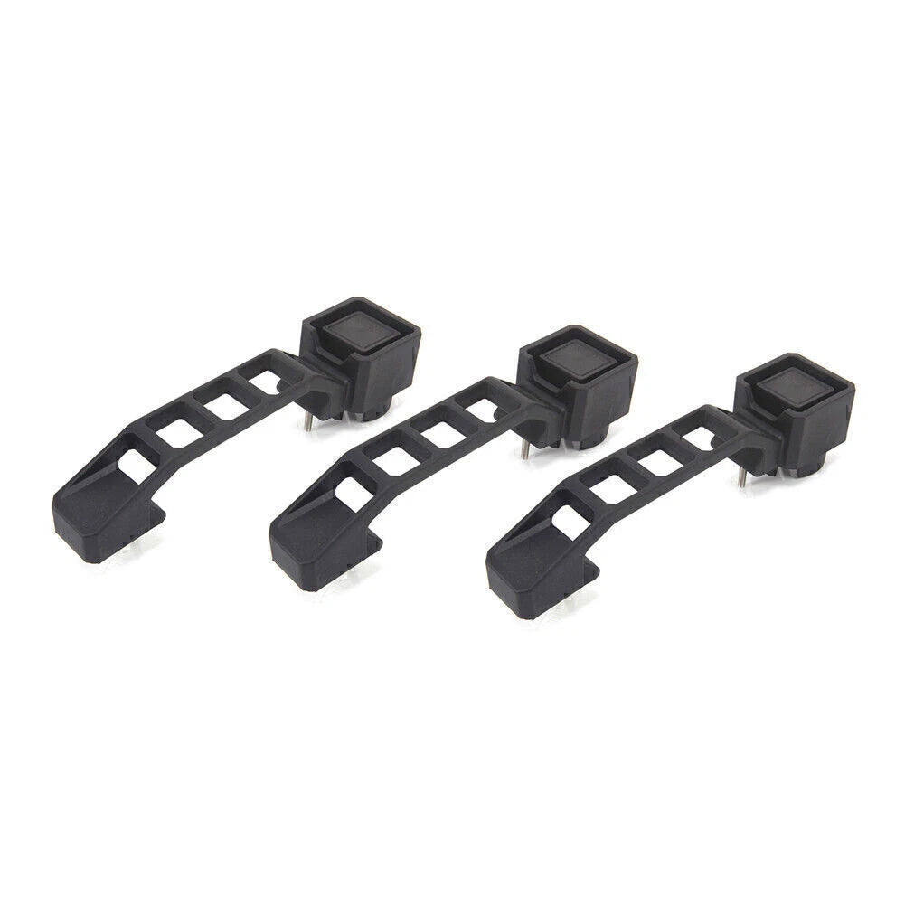 Black Exterior Outer Door Handles 3 x Kit for Jeep Wrangler JK JKU (2007-2017)