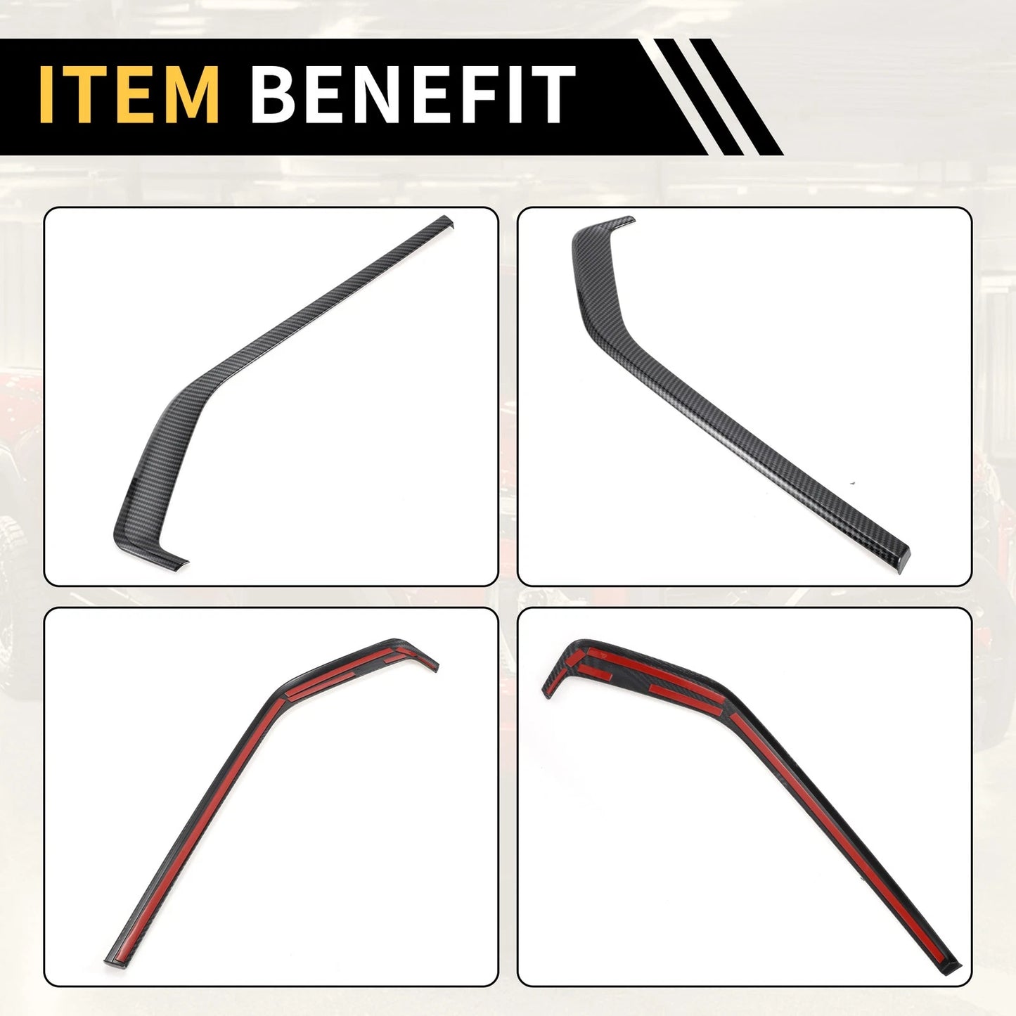 Front & Rear Door Panel Bezel Covers for Chevy Colorado (23-24)