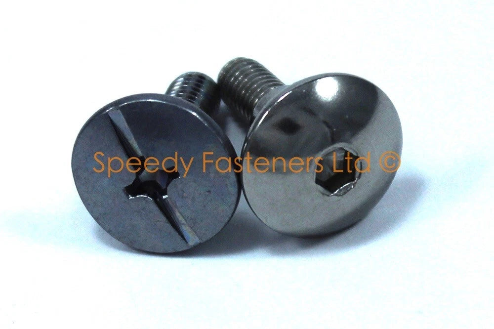 2x Yamaha Fairing Bolts Allen Stainless Steel m6 x 20mm With 8mm Shank