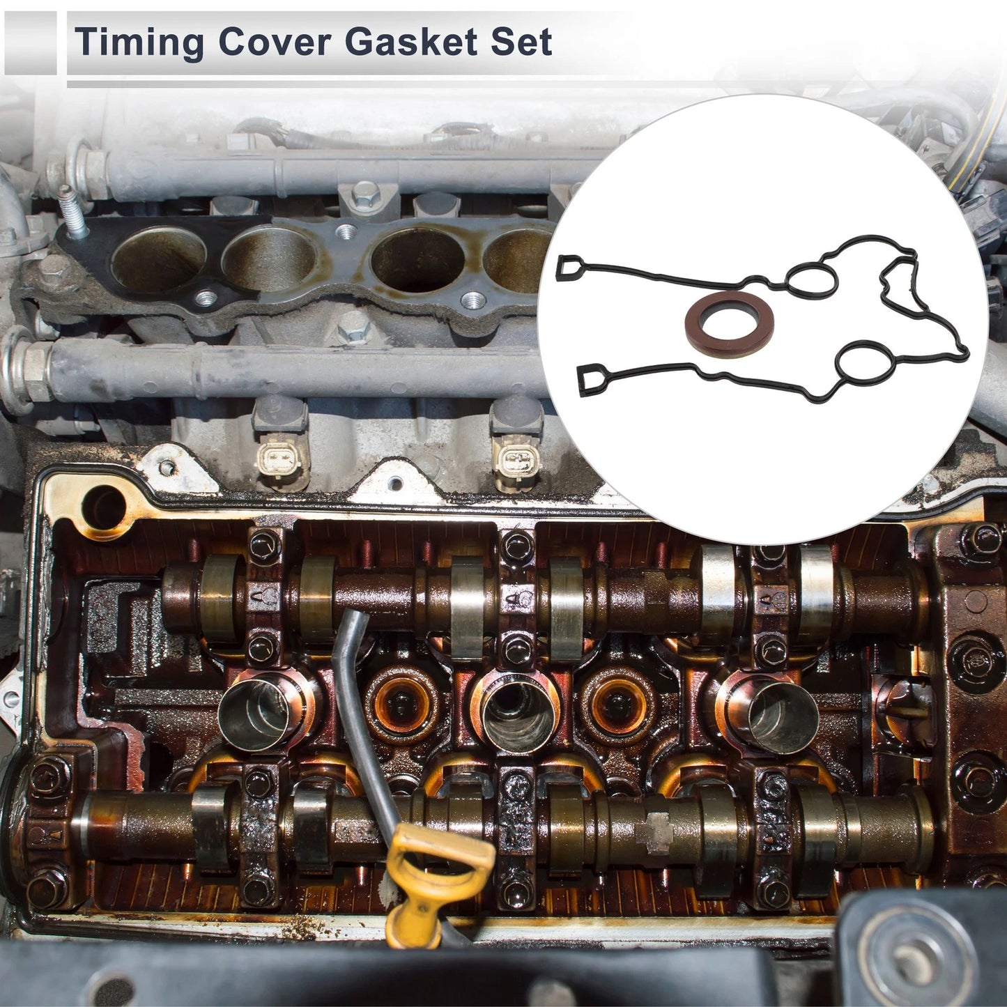 Timing Cover Gasket Set for DODGE CHRYSLER HEMI 5.7L 6.1L 6.2L 6.4L 1 Set