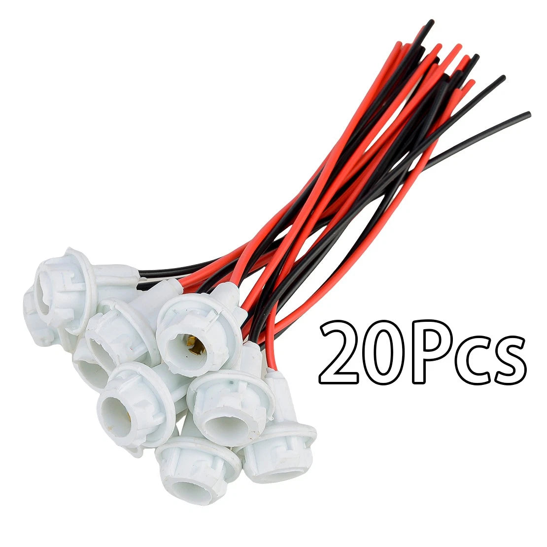 20 x T10 168 194 LED Bulb Tail Light Connectors for Car Socket Harness