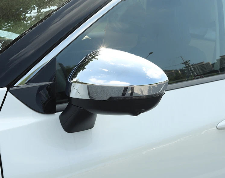 Chrome Side Rearview Mirror Cover Trim for Nissan Rogue (2021-2023) 2 x Pairs