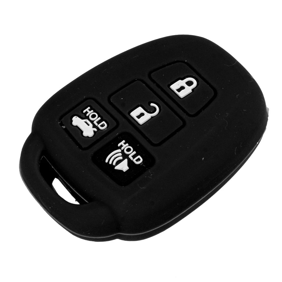 Black Silicone Key Case Cover for Toyota Corolla (2014-2018)