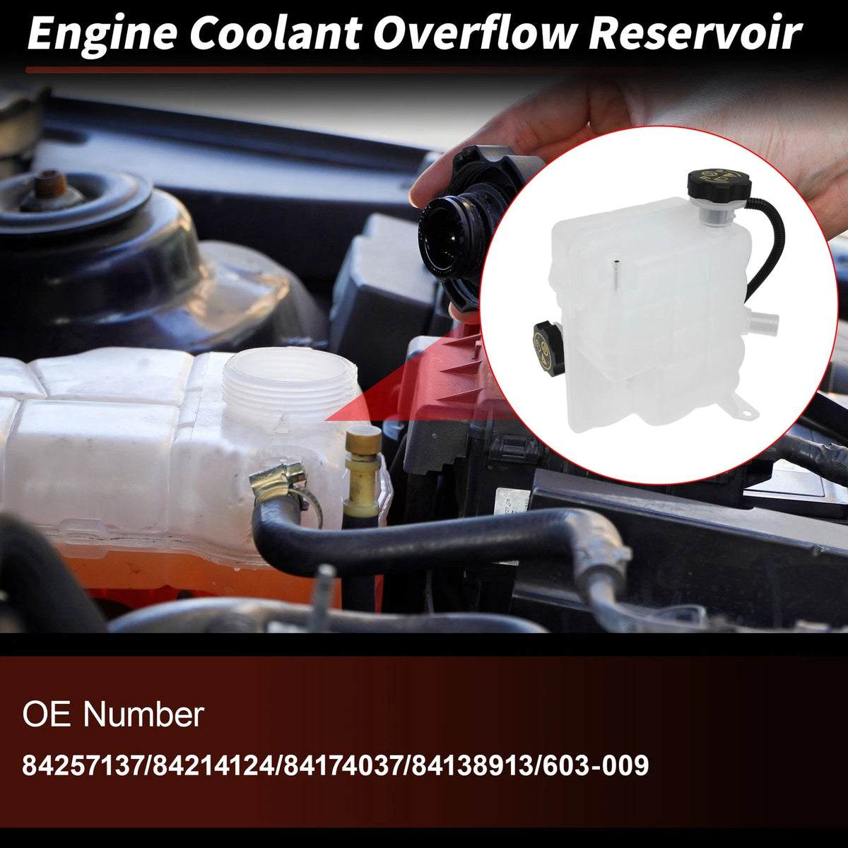 Coolant Expansion Reservoir Tank for Chevy Silverado 2500HD 3500HD