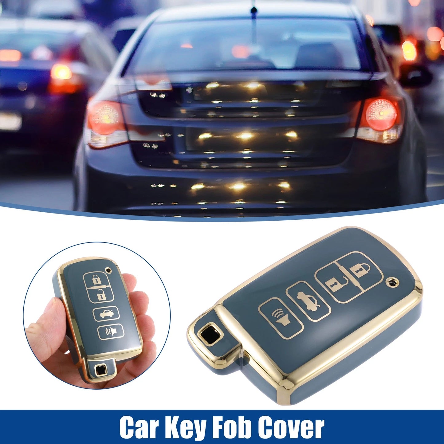 TPU Key Fob Cover Case for Toyota Avalon, Camry (2013-2023)