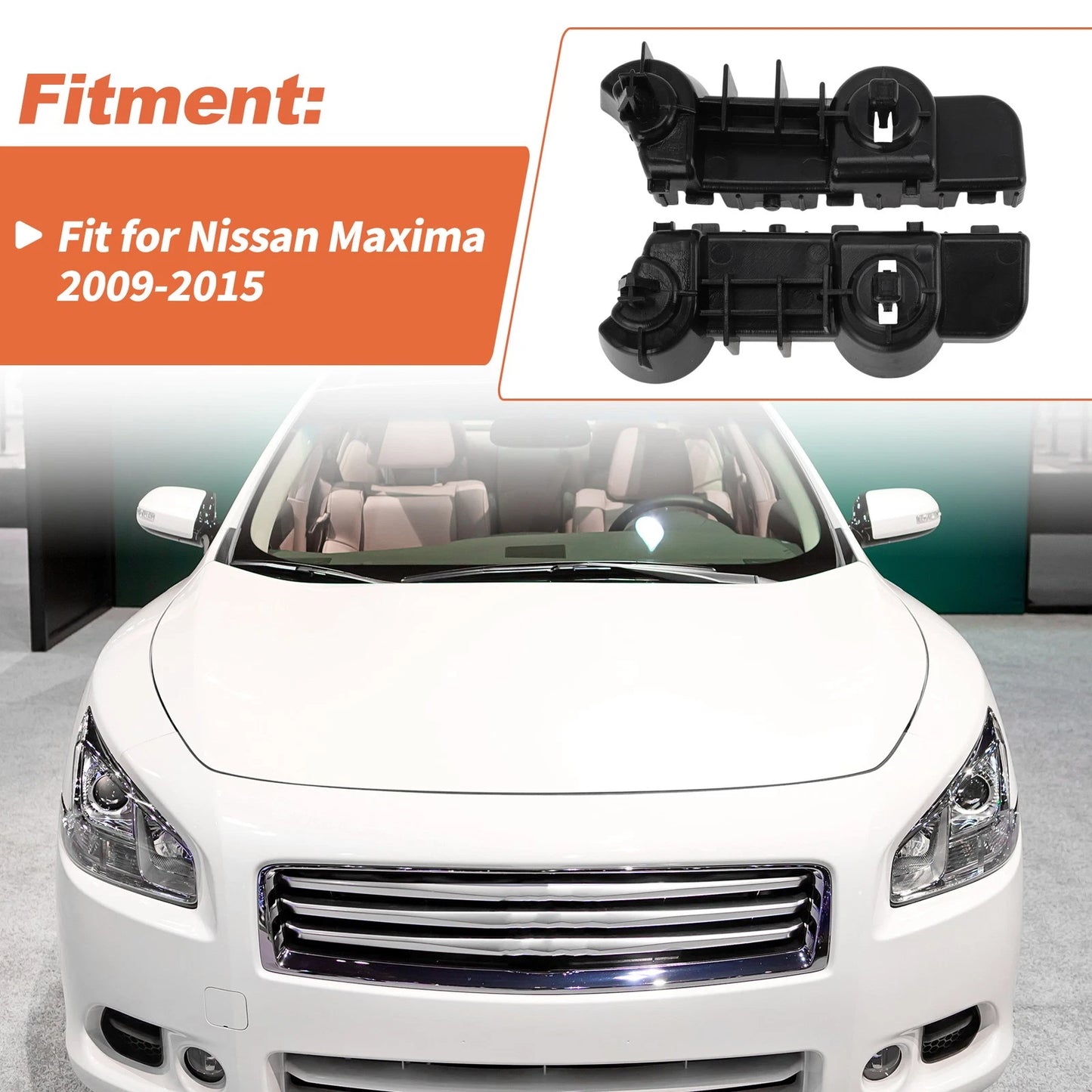 Bumper Bracket for Nissan Maxima Sedan (2009-2015) 1 Pair