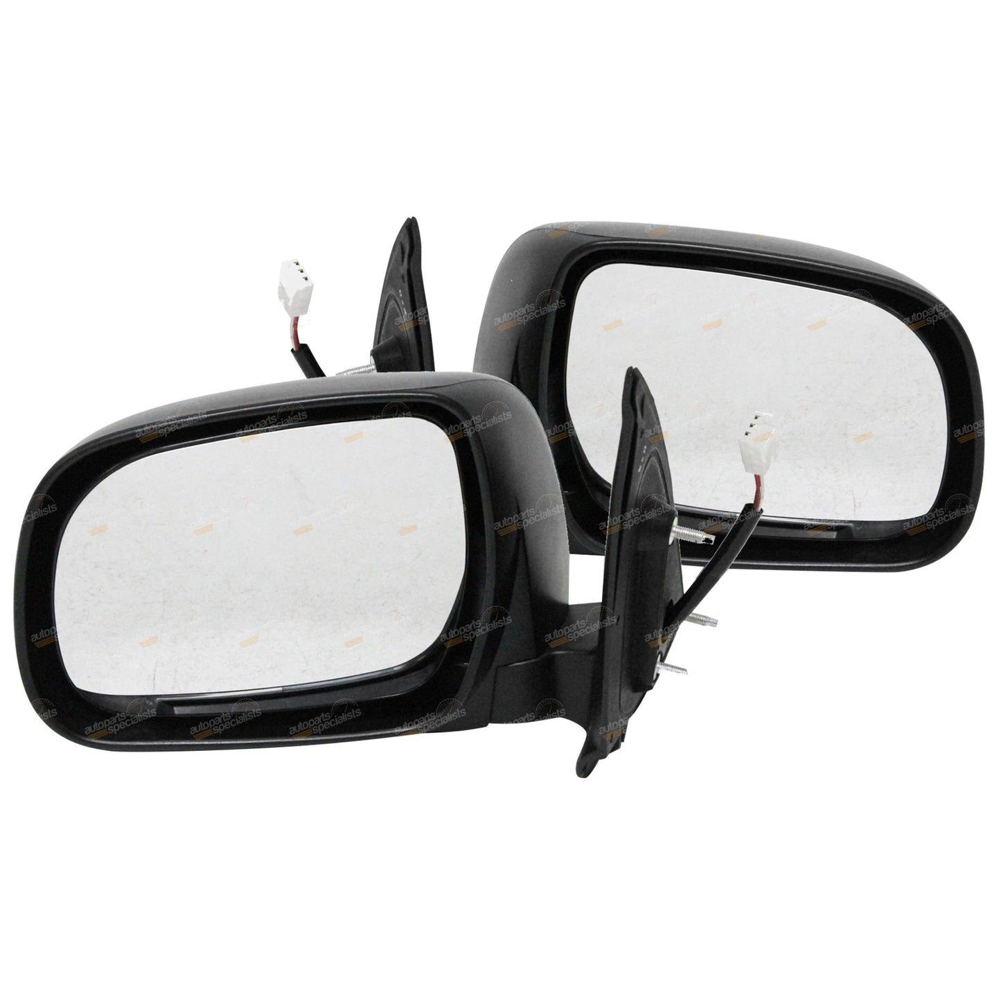 LH+RH / Black Electric Side Door Mirror for Toyota Hilux (2005–2010)