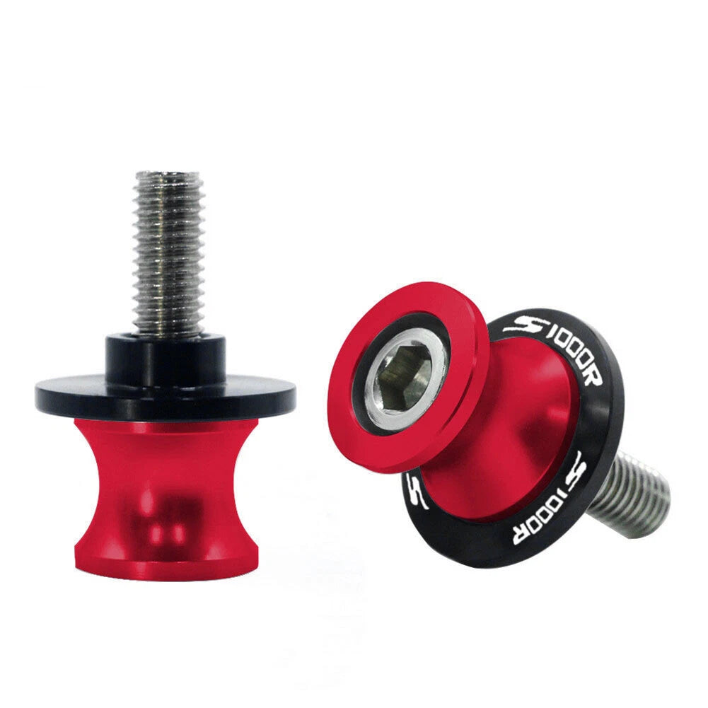 Swingarm Spools 2 x M8 Screws for BMW S1000R S1000RR (2014-2018) Red