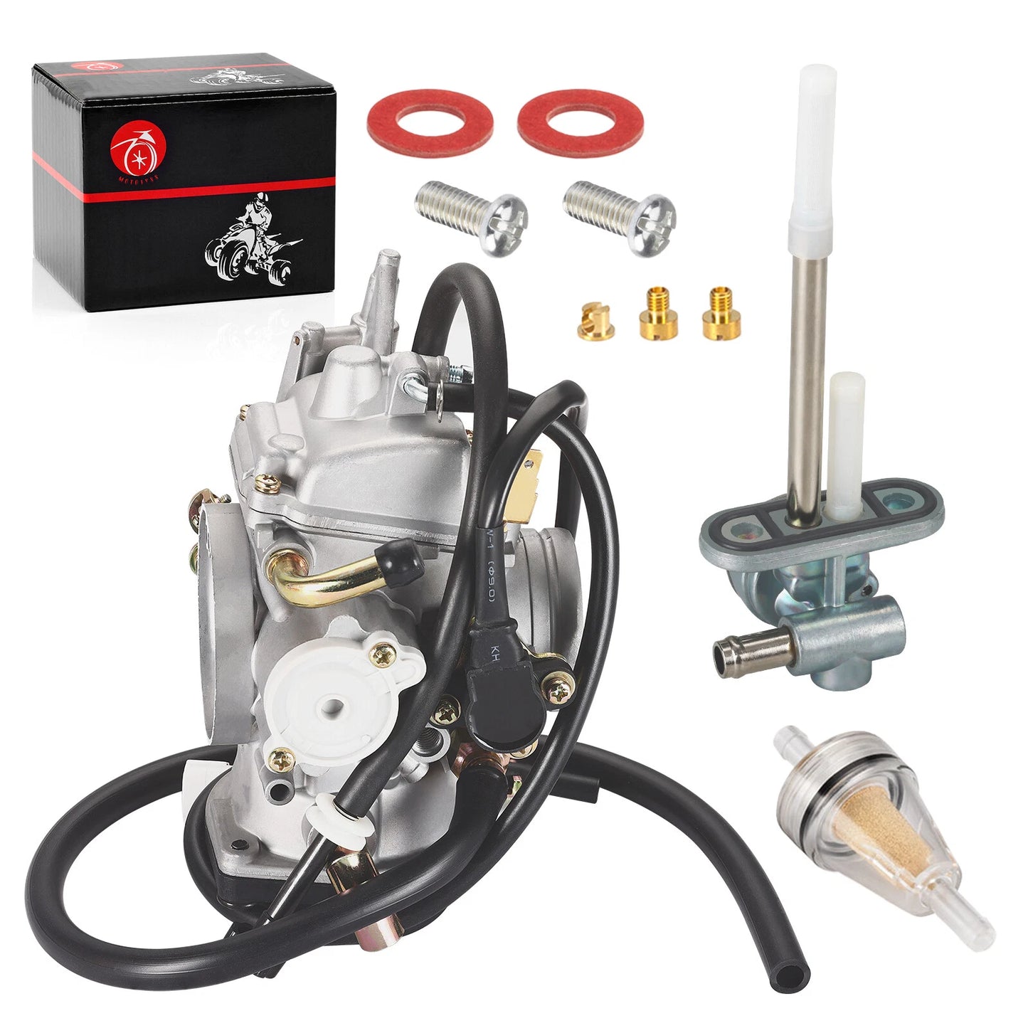 Carburetor & Fuel Valve Petcock for Yamaha Road Star 1700 XV1700 (2004–2007)