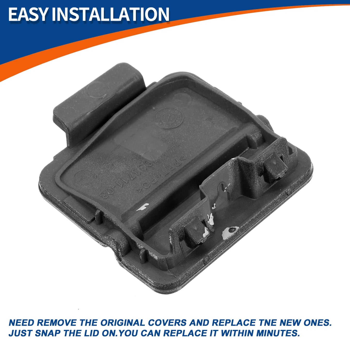 Rear Tow Hook Cover for BMW 525i 530i 545i (2001-2007) - Dark Gray
