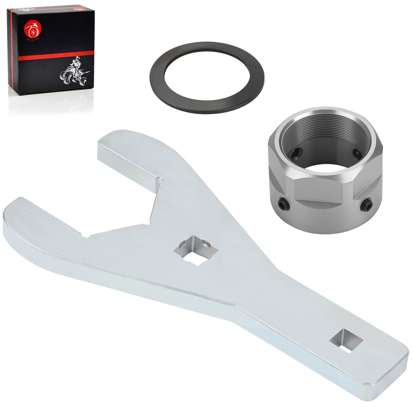 Rear Axle Lock Nut + Wrench Tool for Yamaha YFZ450R/YFZ450X (2009-2024)