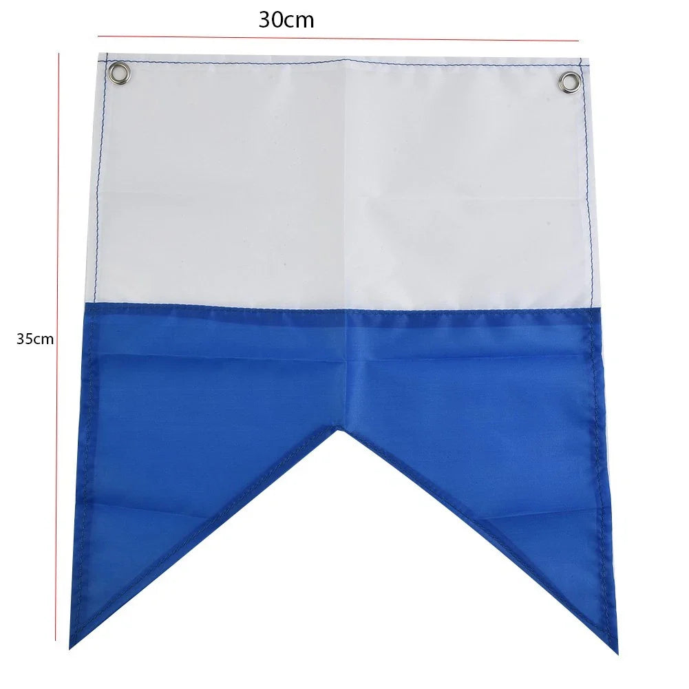 High Quality Dive Boat Flag Scuba Dive 35x30cm/72x60cm Blue White