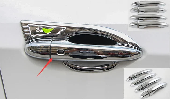 Chrome Door Handle Cover Trim for JEEP Compass 2017-2021 (8 x Pieces)