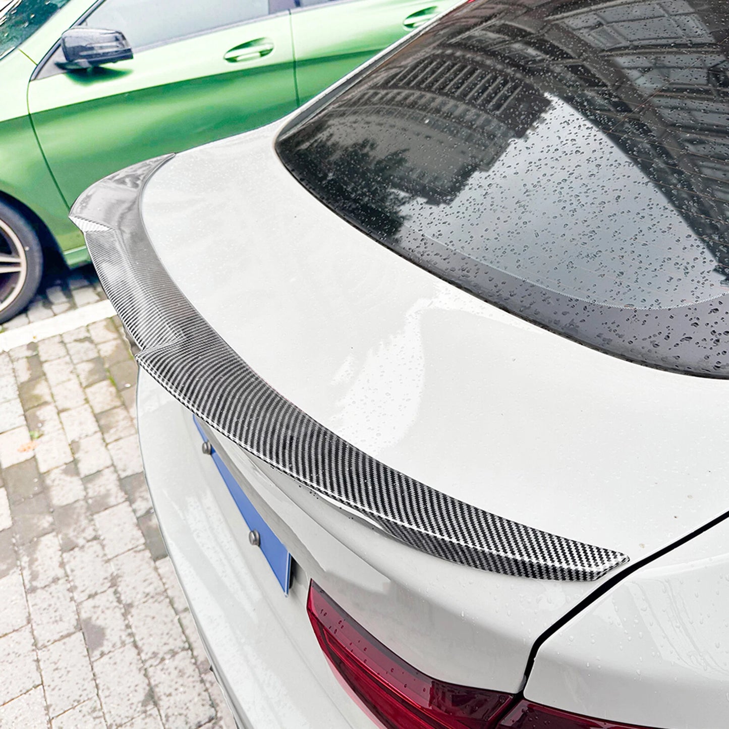 Carbon Fiber Look Rear Boot Spoiler Lip for BMW 4 Series F36 M4 (14-20)
