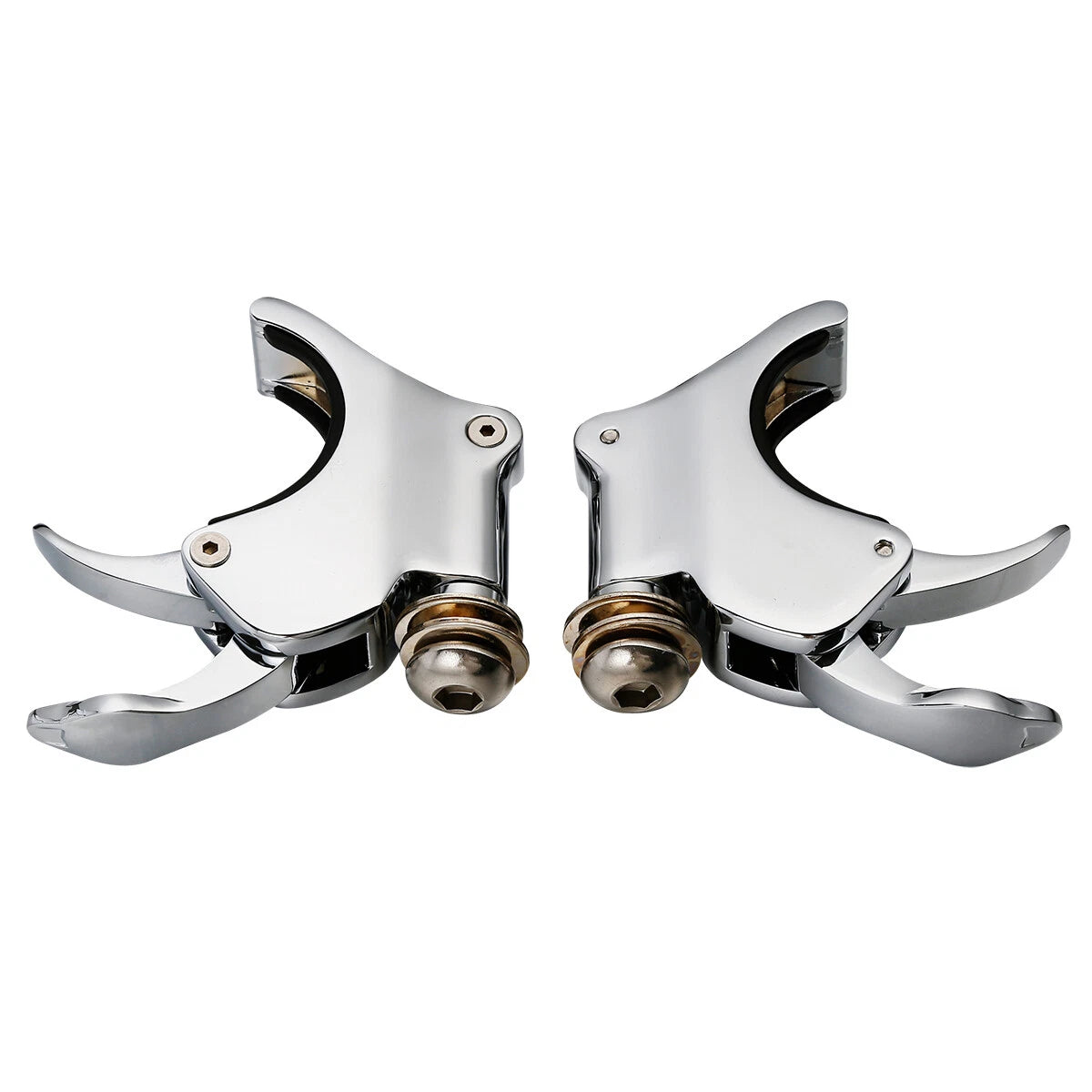 49mm Chrome Windshield Clamps for Harley V Rod VROD, Sportster XL1200X (02-10)