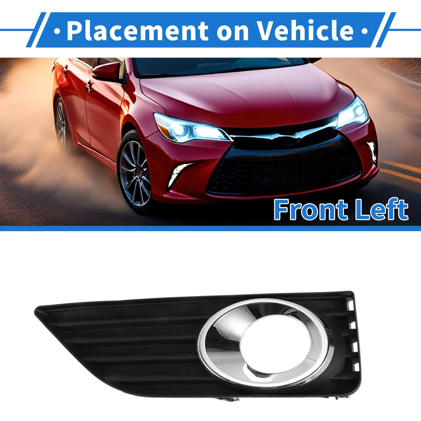 Front Left Fog Light Grill for Toyota Camry Sports (2012–2014)