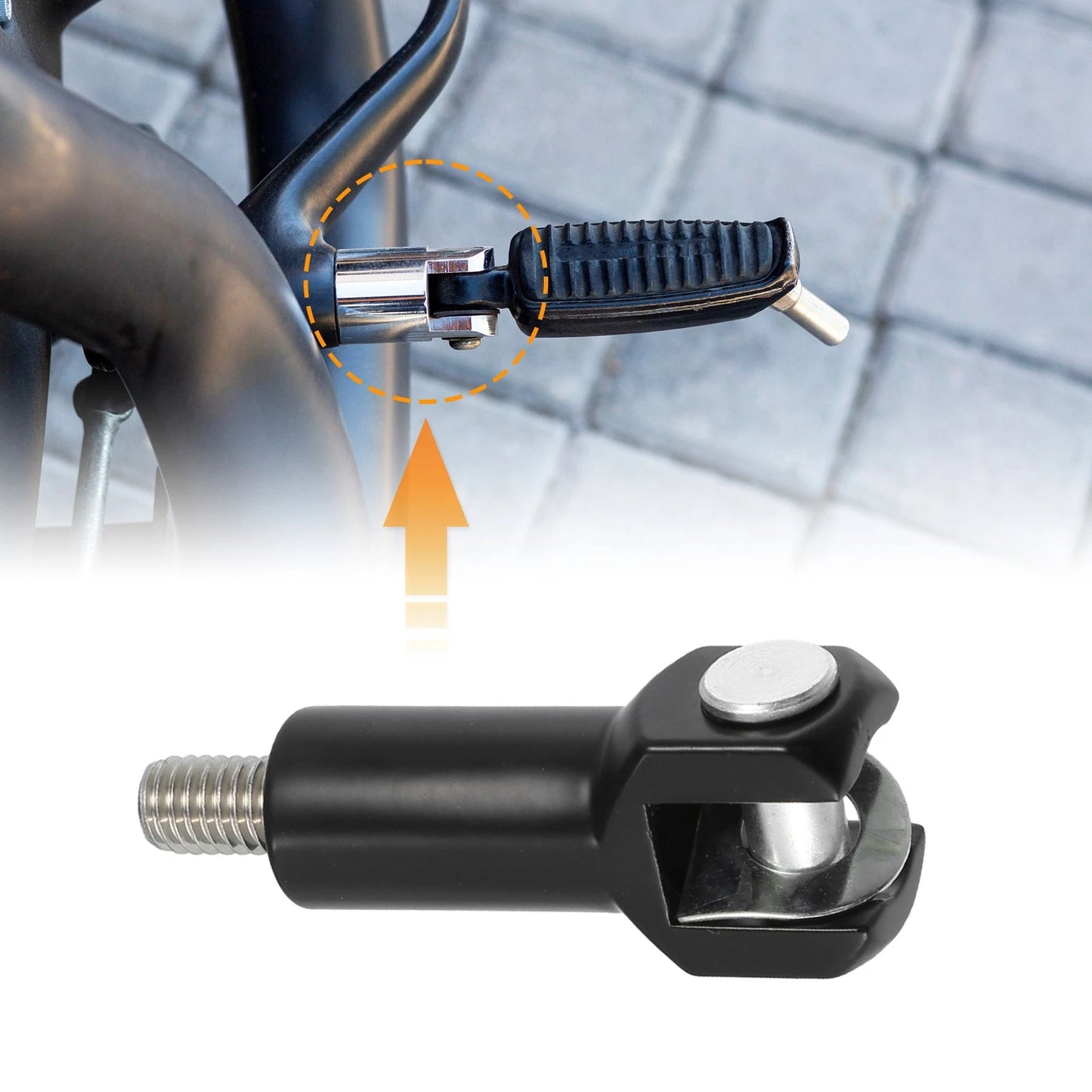 Passenger Foot Peg Footrest Support Mounts Clevis for Harley Softail
