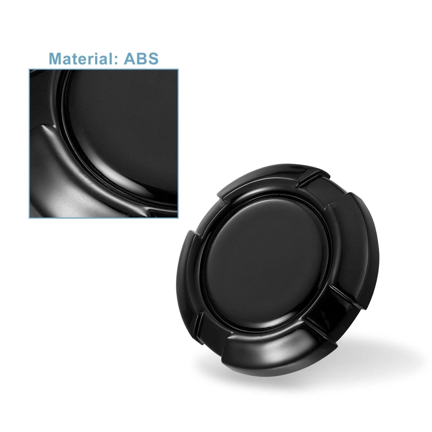 3 x Car Door Key Jack Covers for Jeep Wrangler JL JLU (2018-2022) Glossy Black