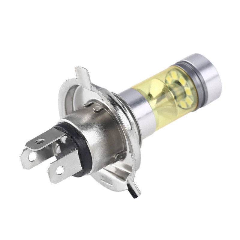 Pair H4 4300K Yellow 100W LED Headlight Bulbs Foglight 2835 Chip 20SMD