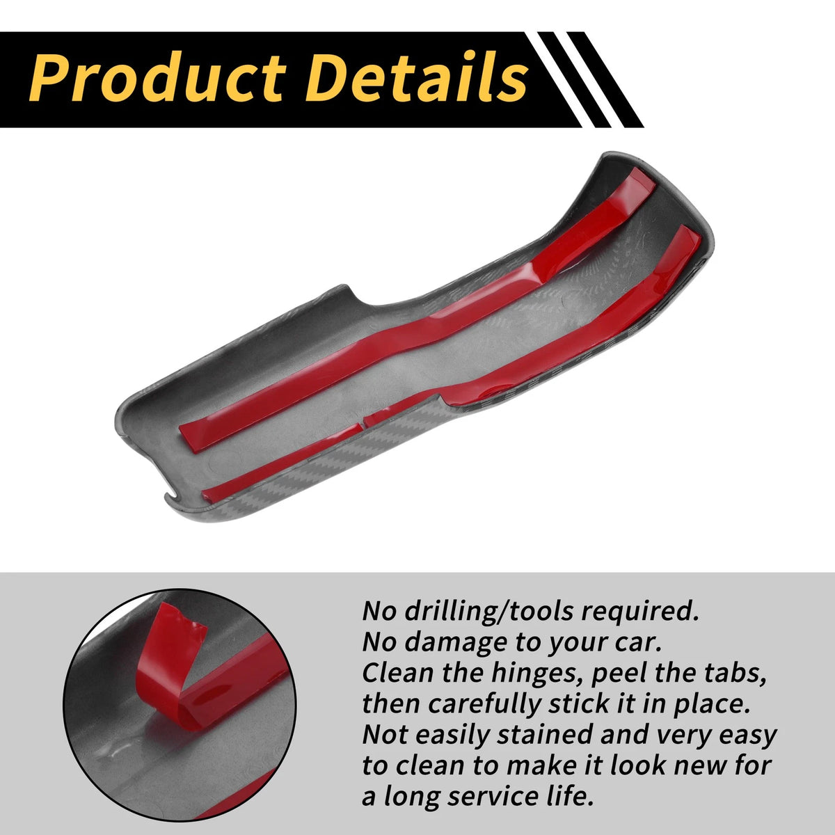 Engine Hood Hinge Covers for Jeep Wrangler JL (2018-2022) Carbon Fiber