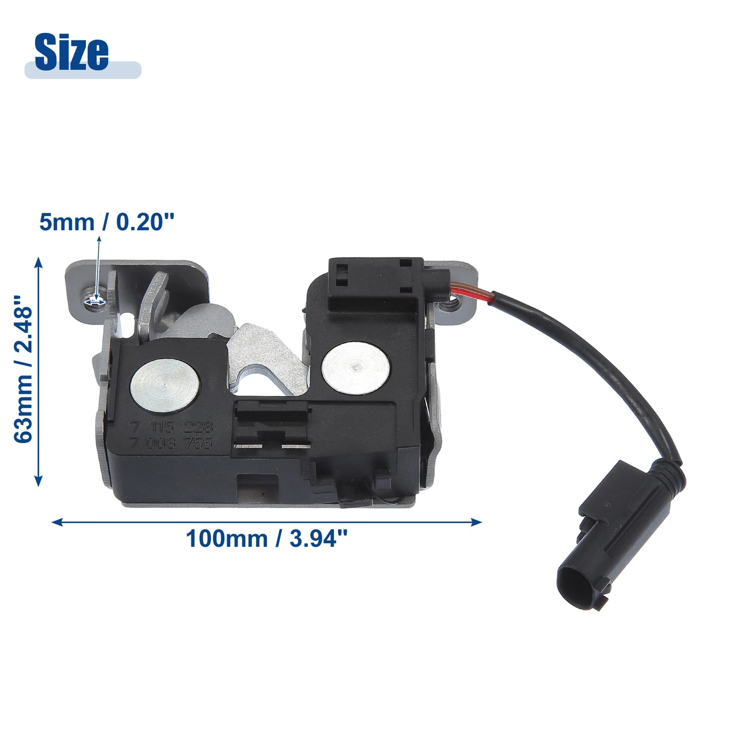 Hood Latch Lock Actuator for BMW 128i (2008-2013)