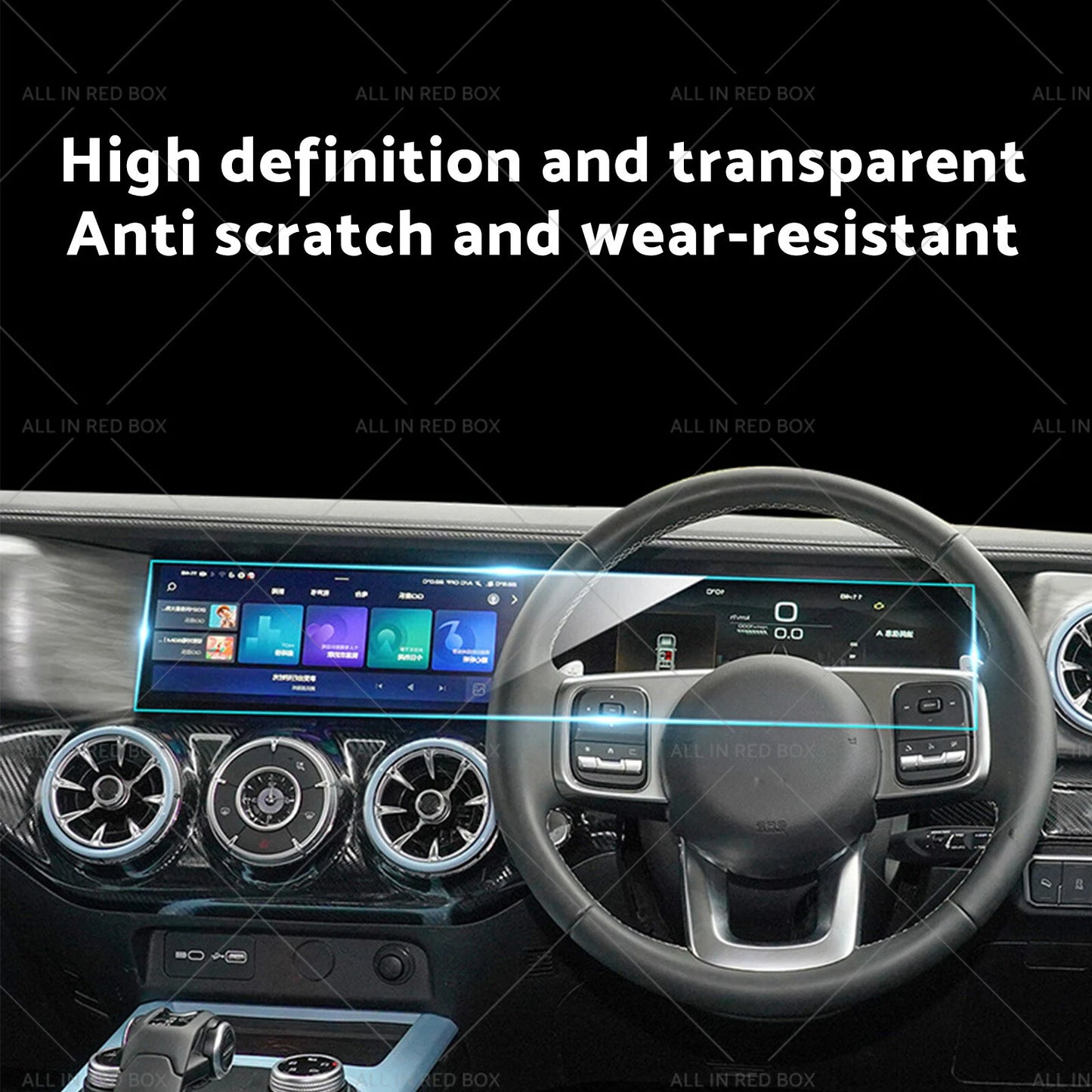 Tempered Glass Center Console Screen Protector for GWM Tank 300 (2023-2024)