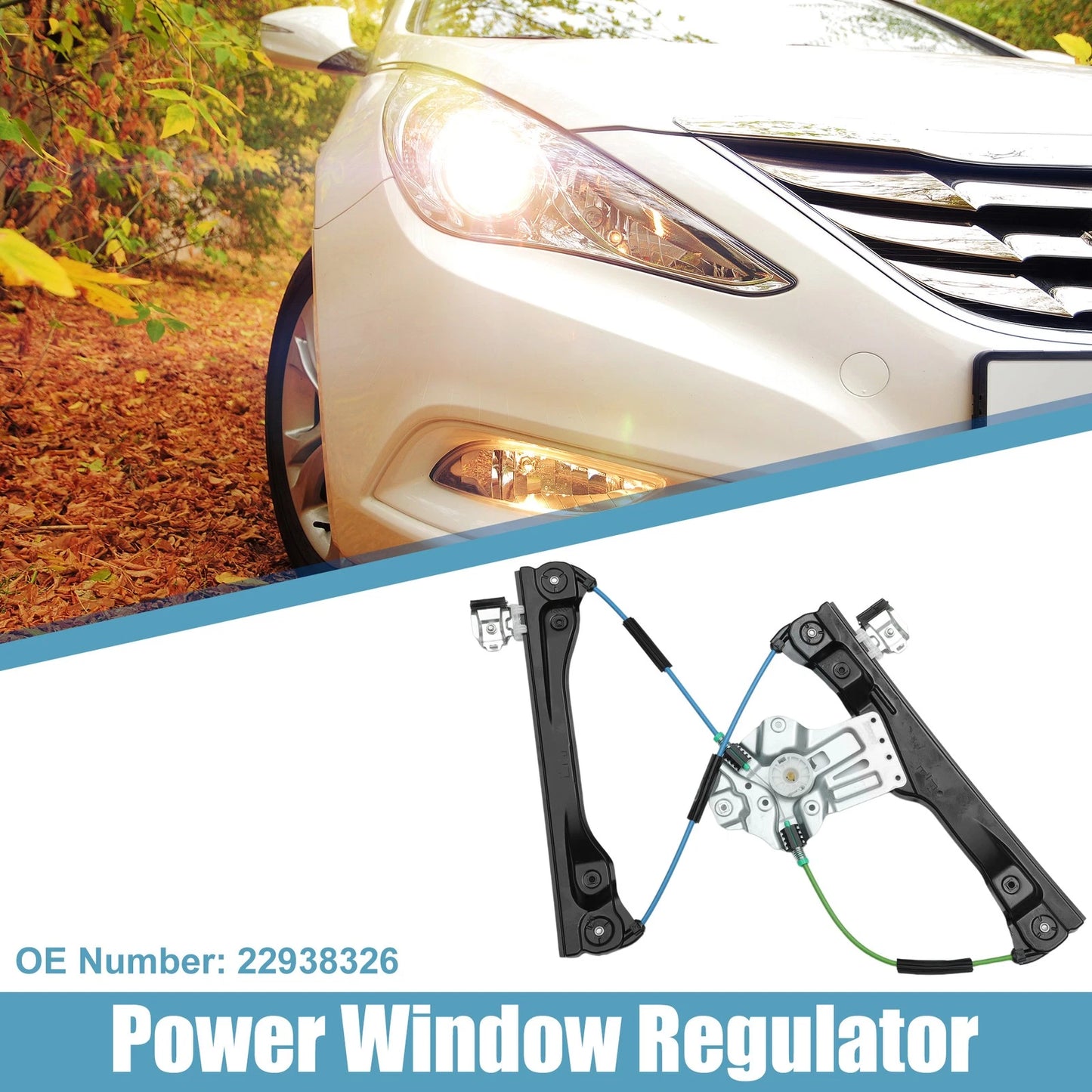 Front Left Power Window Regulator Base 1.4L L4 for Chevrolet Volt (2010-2015)