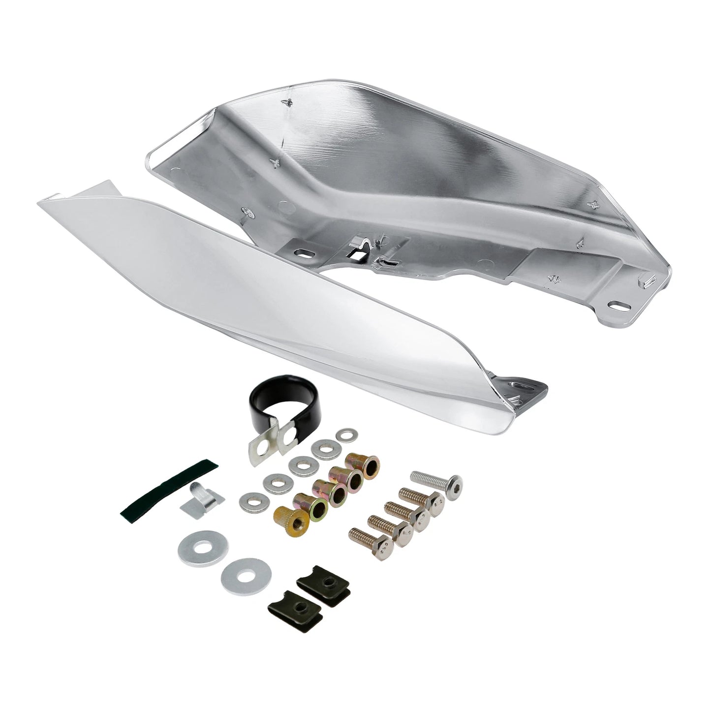 Mid-Frame Chrome Air Deflectors for Harley Road Glide (2017 - 2023)