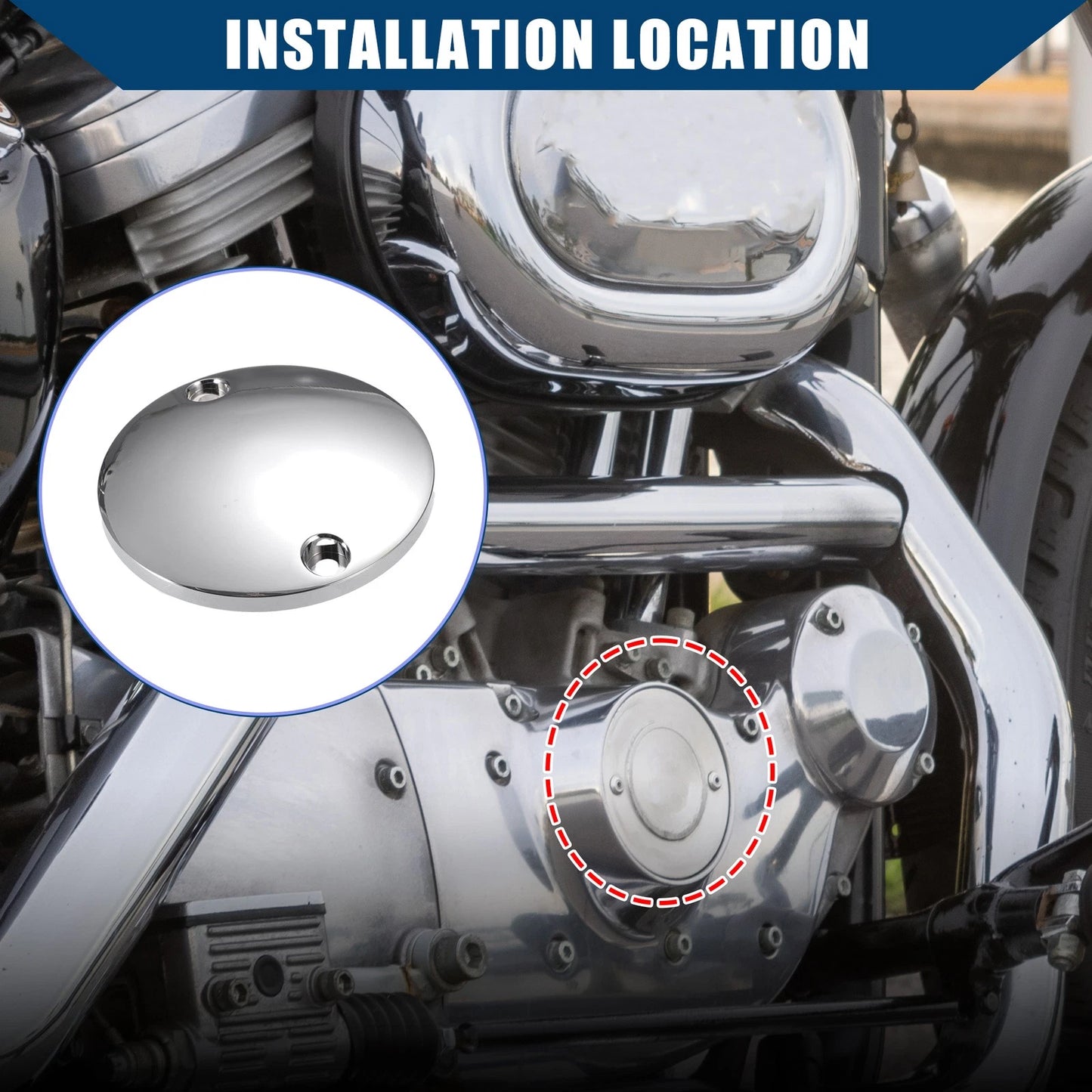 Ignition Engine Timing Points Cover for Harley-Davidson (1971–1999)
