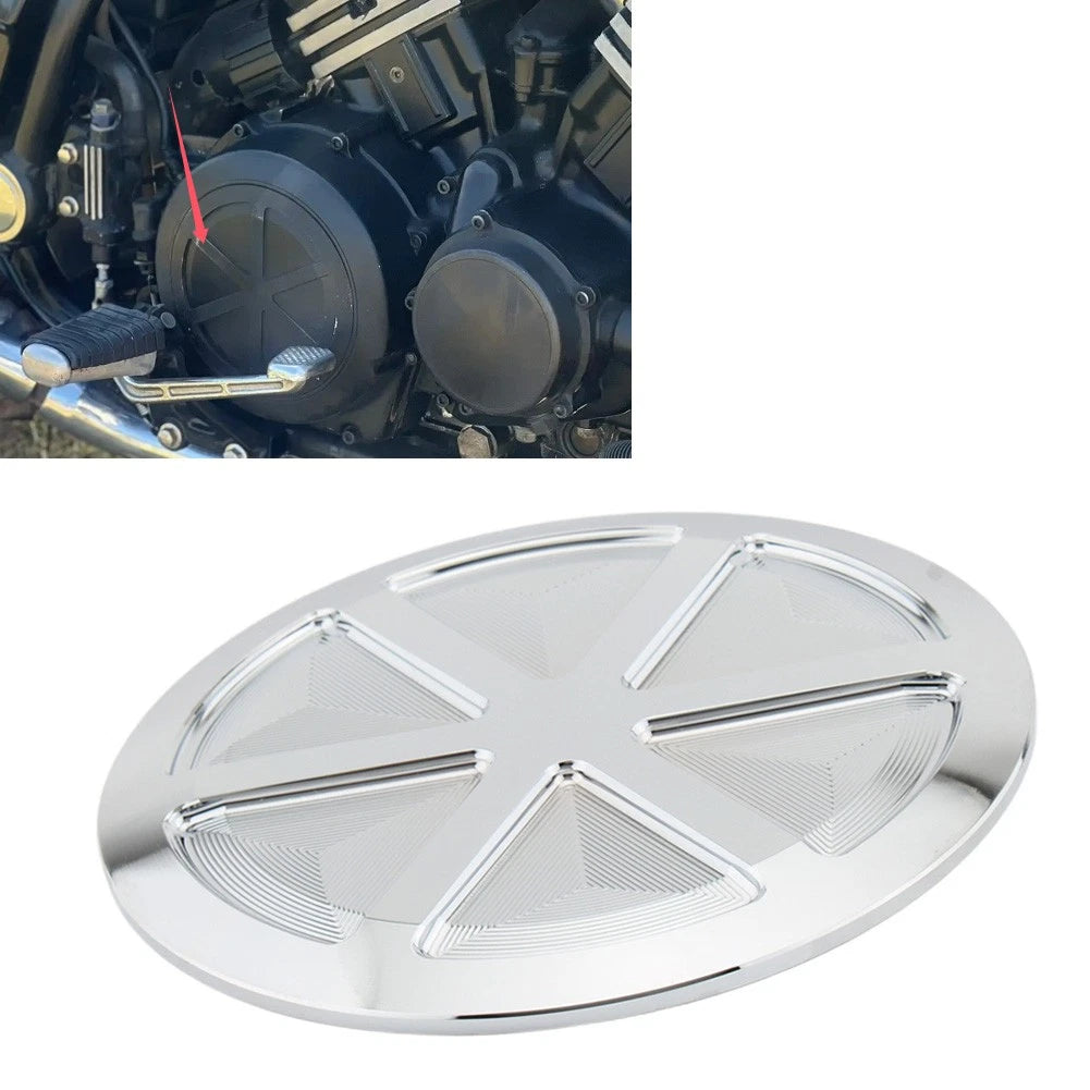 Chrome Clutch Cover Side Engine Decor for Yamaha VMax 1200 (1985-2007)