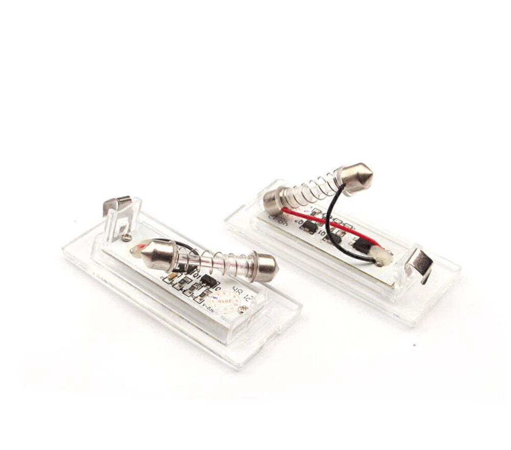 2 x Error Free LED License Plate Lights for BMW X5 E53, X3 E83 (2003-2009)