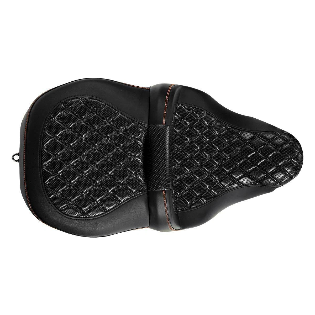 Black Driver Passenger Seat for Harley Touring Road Street Glide (2009-2023)