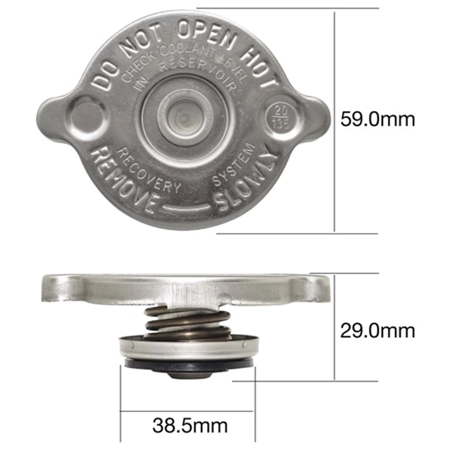 Radiator Cap for Chrysler Valiant VC VE 6cyl 3.7L 225 V8 4.5L 273 (1966 - 1970)