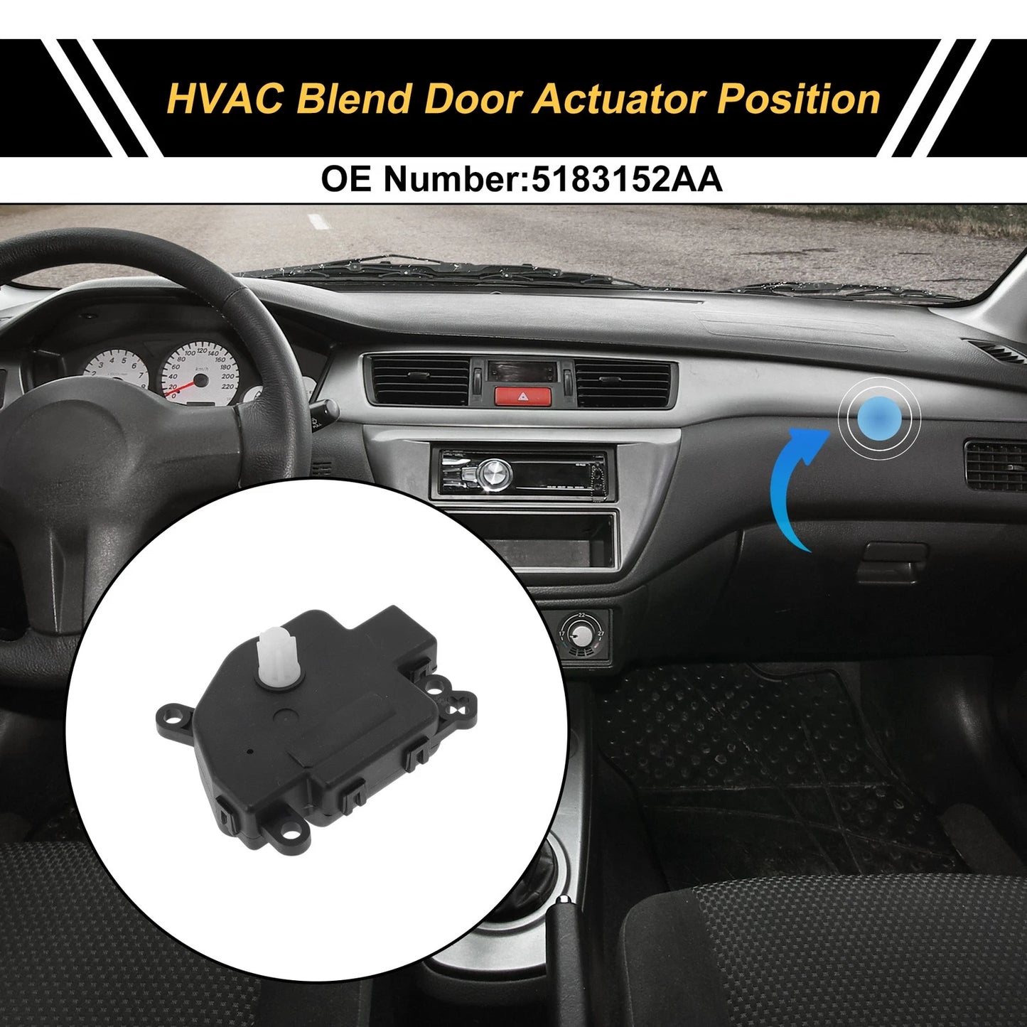Heater Blend Door Actuator for Jeep Commander (2005-2010)