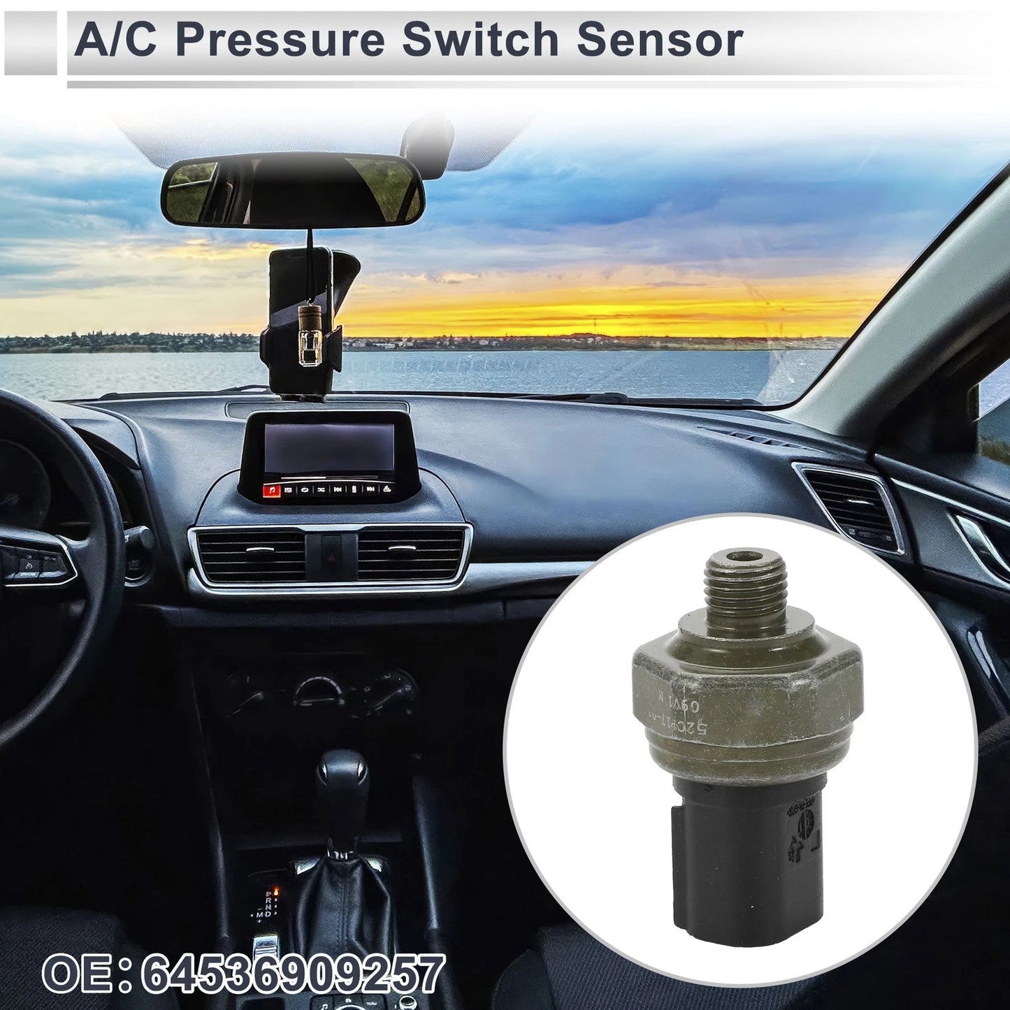 A/C Pressure Switch Sensor for BMW 320i 2.0L (2013-2018) 1 Pcs
