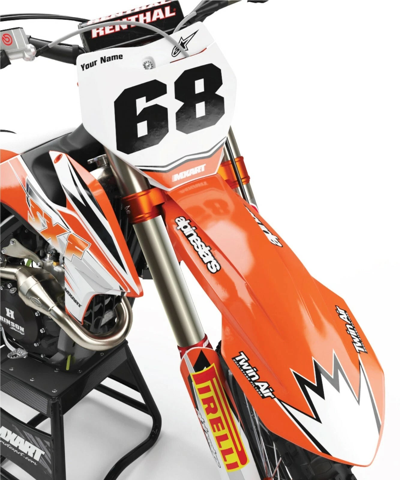SHOCKWAVE Decal Stickers for KTM SXF 450 (2007-2010)