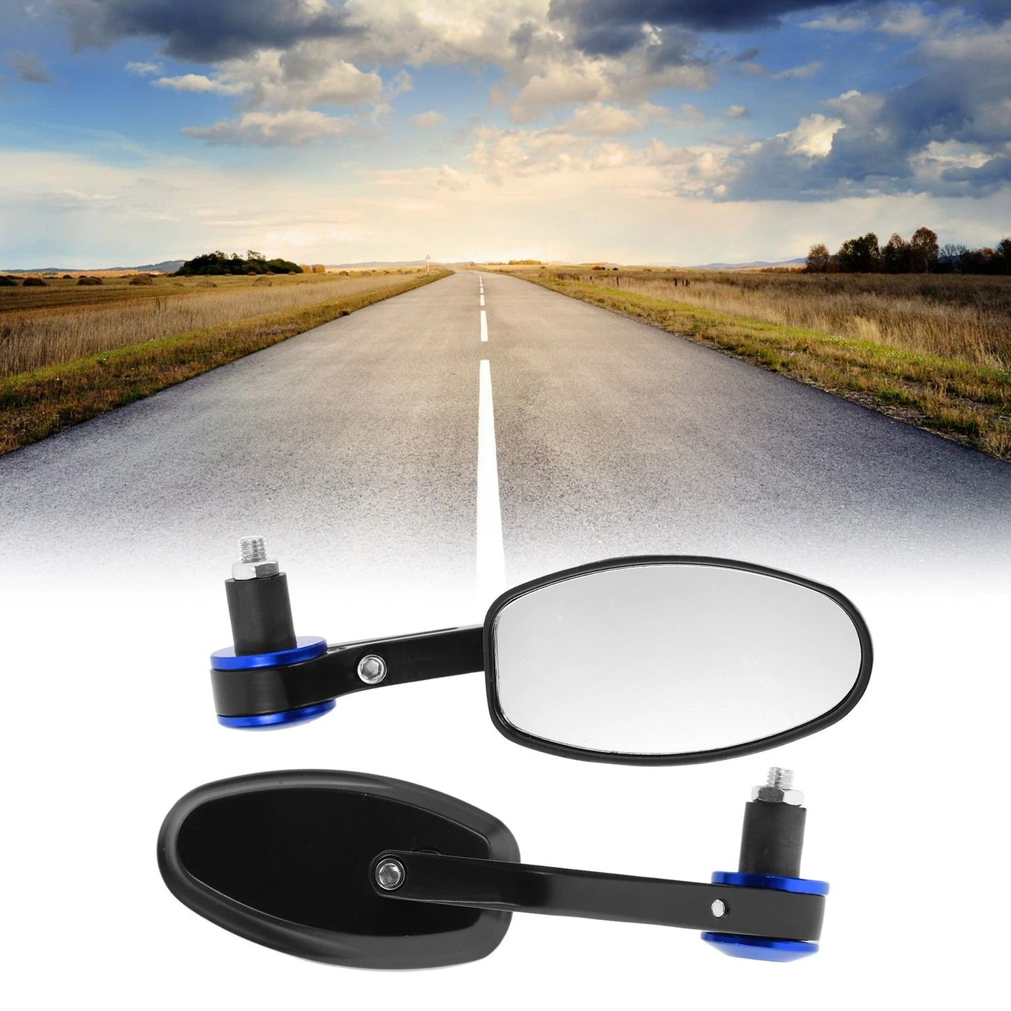 M8 / 1 Set / Motorcycle Rear View Mirrors Handlebar Mirrors for M8