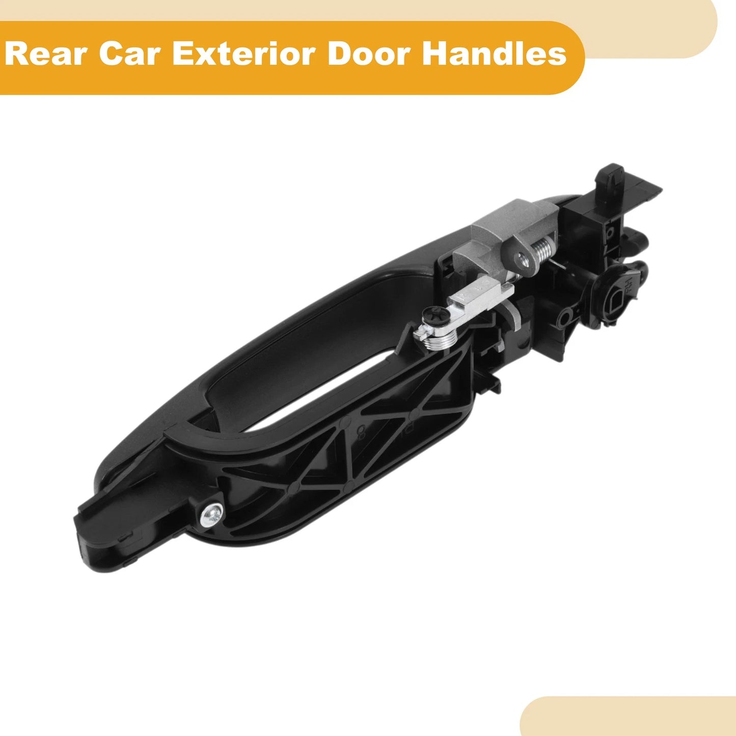 Black Rear Left Right Exterior Door Handle for Ford Focus (2000-2011)