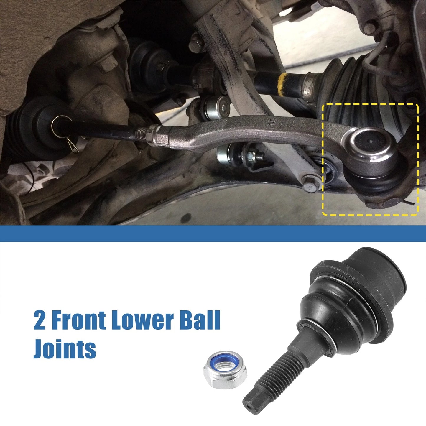 Front Lower Ball Joints for Ford Expedition (2007-2017) Black