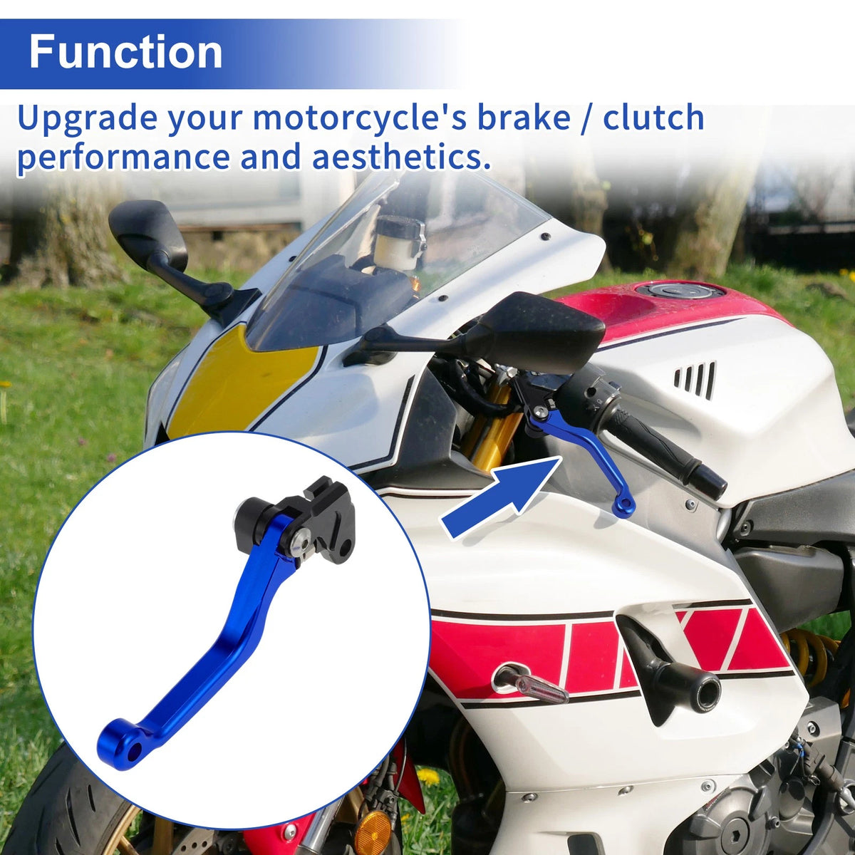 Brake Clutch Lever Aluminum Alloy Solid Blue for Yamaha TTR230 YZ80